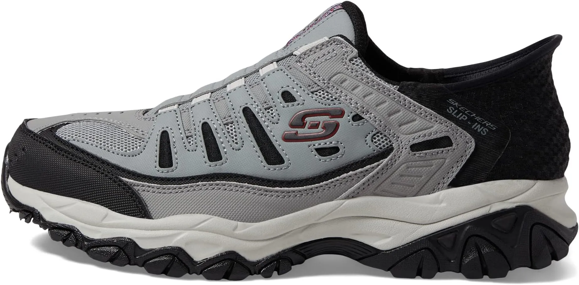 Afterburn M. Fit Ridgeburn Hands Free Slip-Ins SKECHERS Sneakers, Grey/Black