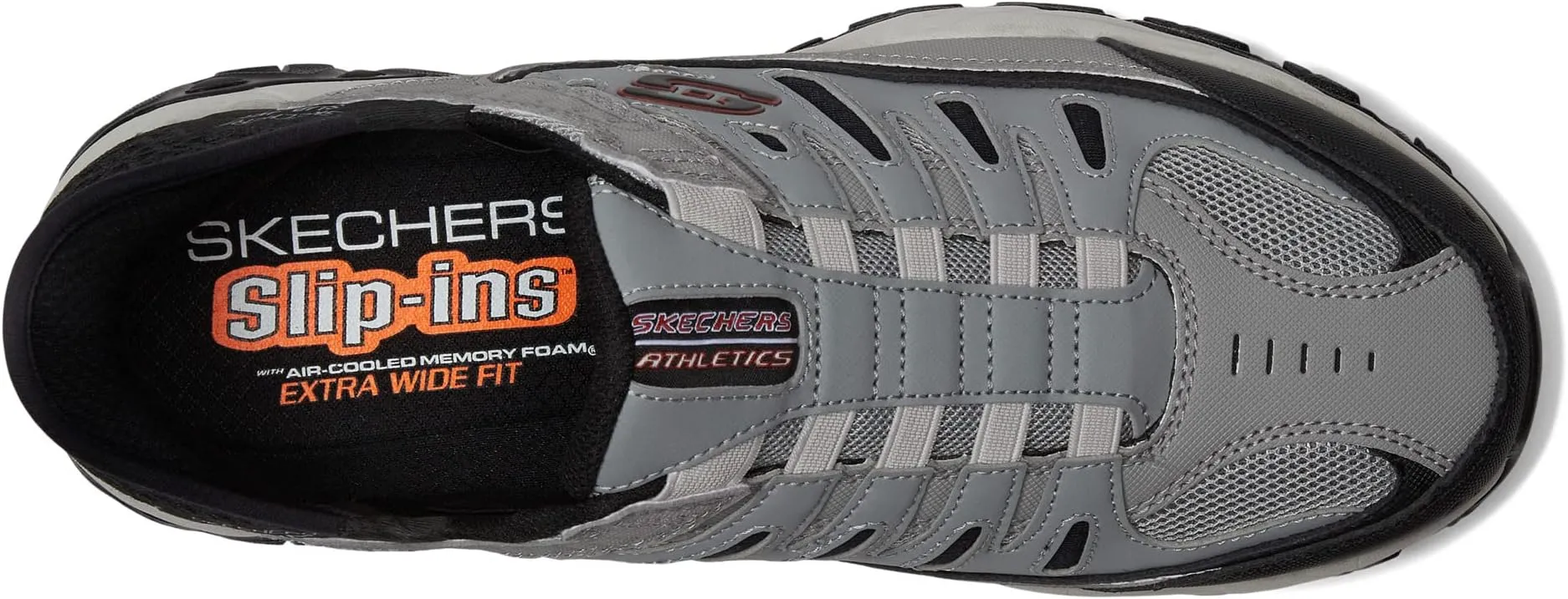 Afterburn M. Fit Ridgeburn Hands Free Slip-Ins SKECHERS Sneakers, Grey/Black