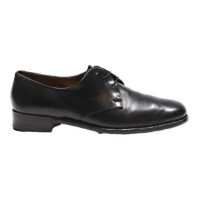 BALLY Derby Shoes Black Leather Mens UK 6.5