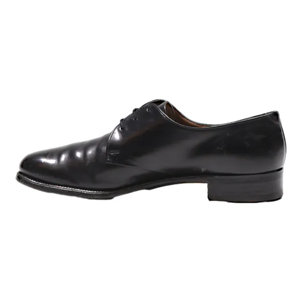 BALLY Derby Shoes Black Leather Mens UK 6.5