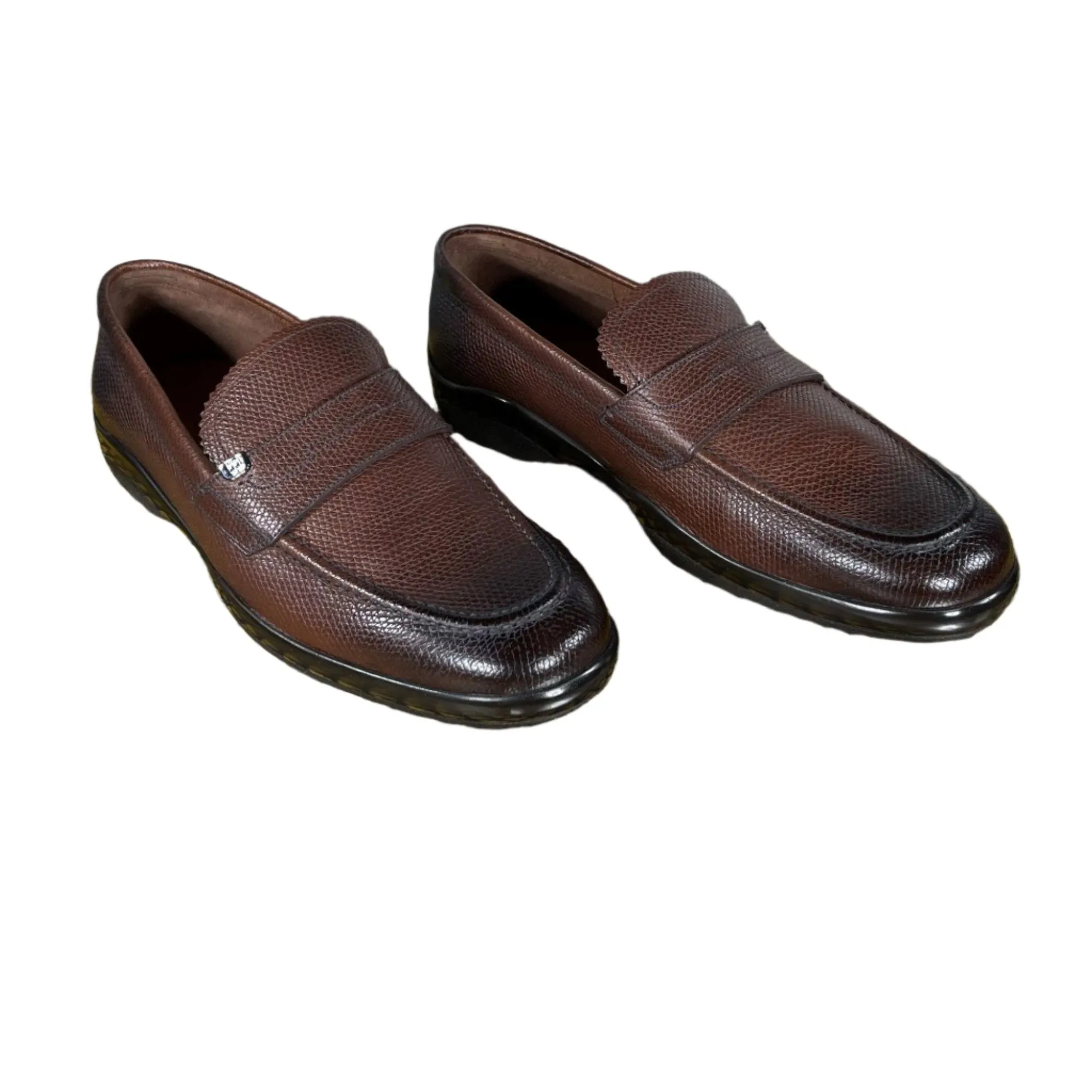 Bally Midwest Coconut Grained Leather Loafers