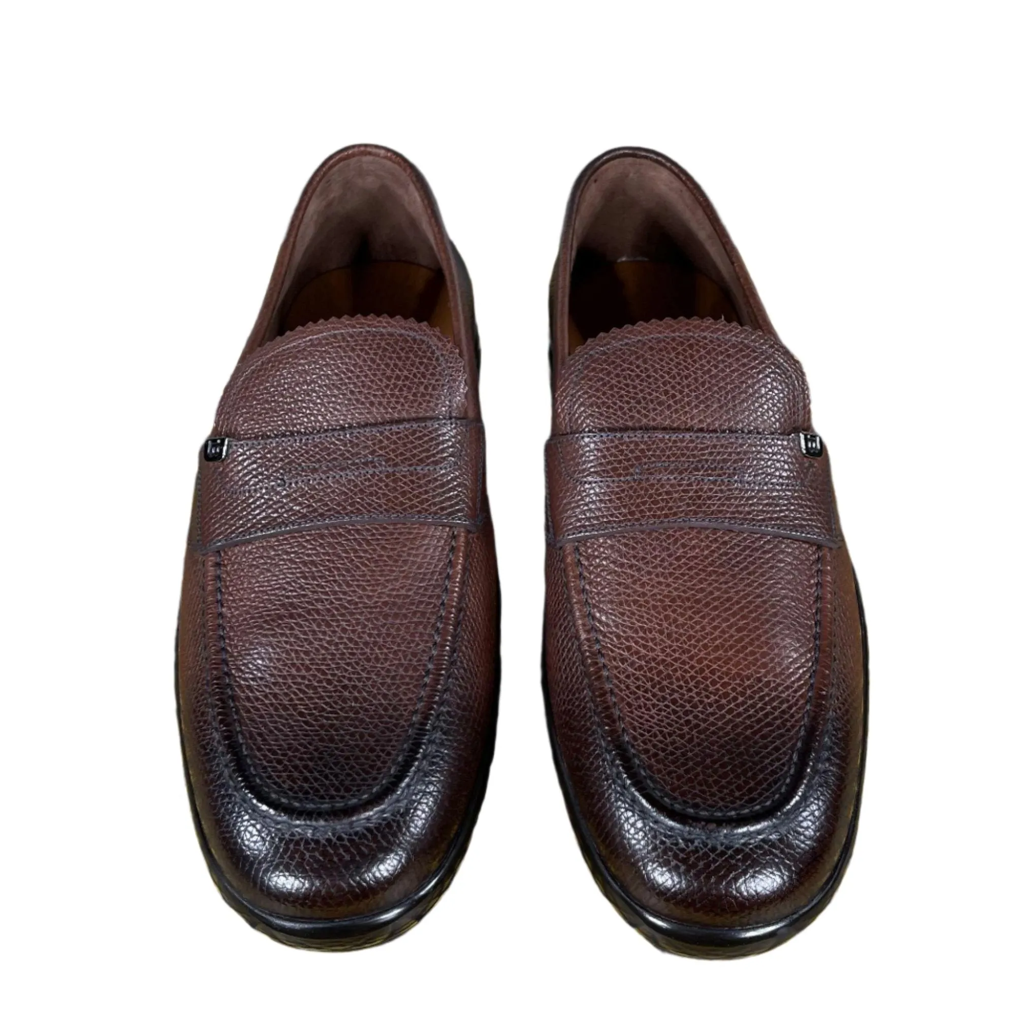 Bally Midwest Coconut Grained Leather Loafers