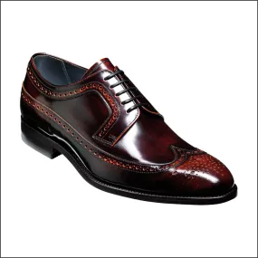 Barker Woodbridge Brandy Polish Wing Tip Derby@