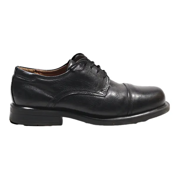 BATA Derby Shoes Black Leather Mens UK 8