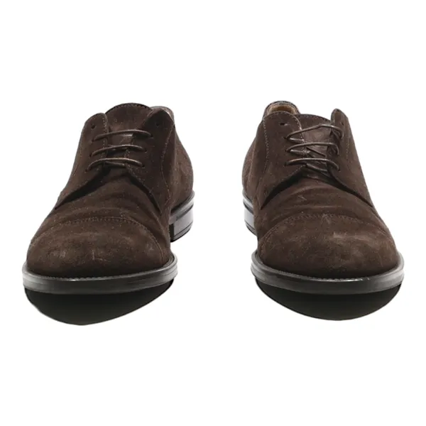 BOSS Derby Shoes Brown Suede Mens UK 6