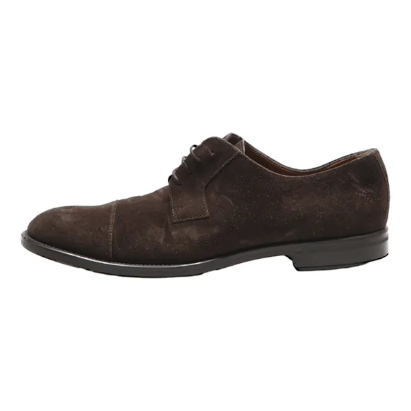 BOSS Derby Shoes Brown Suede Mens UK 6