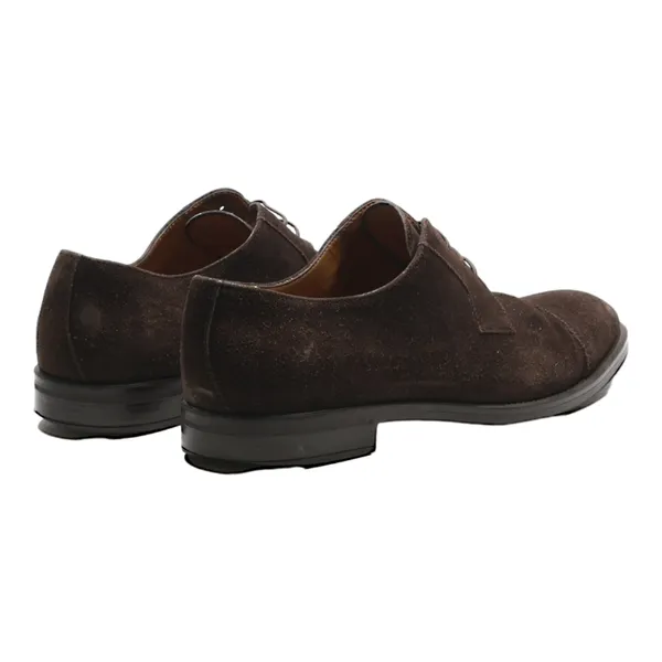 BOSS Derby Shoes Brown Suede Mens UK 6