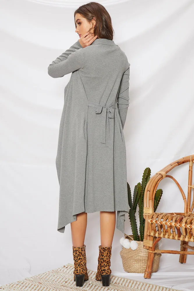 Burning Bridges Cardigan Grey
