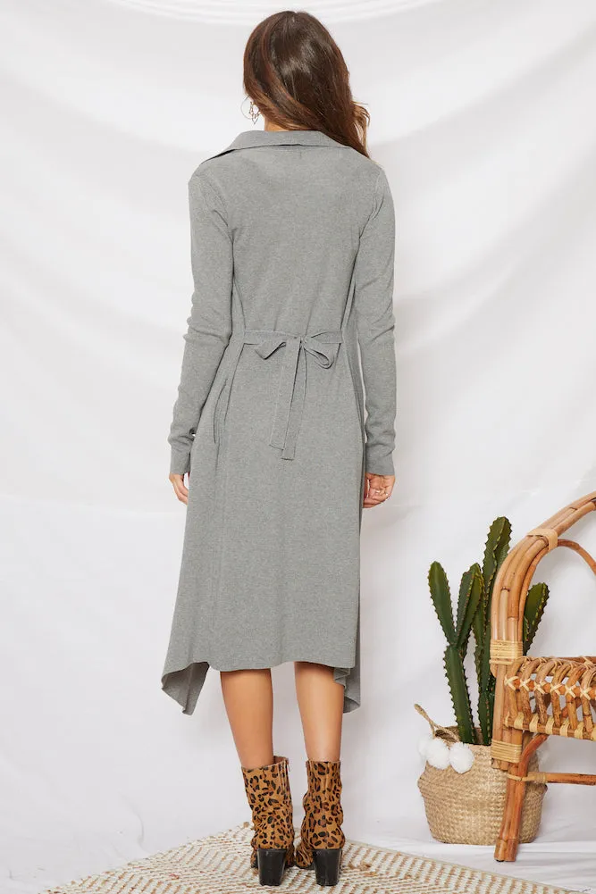 Burning Bridges Cardigan Grey