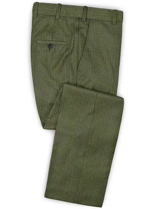 Caccioppoli Dapper Dandy Iniesa Seaweed Green Wool Suit