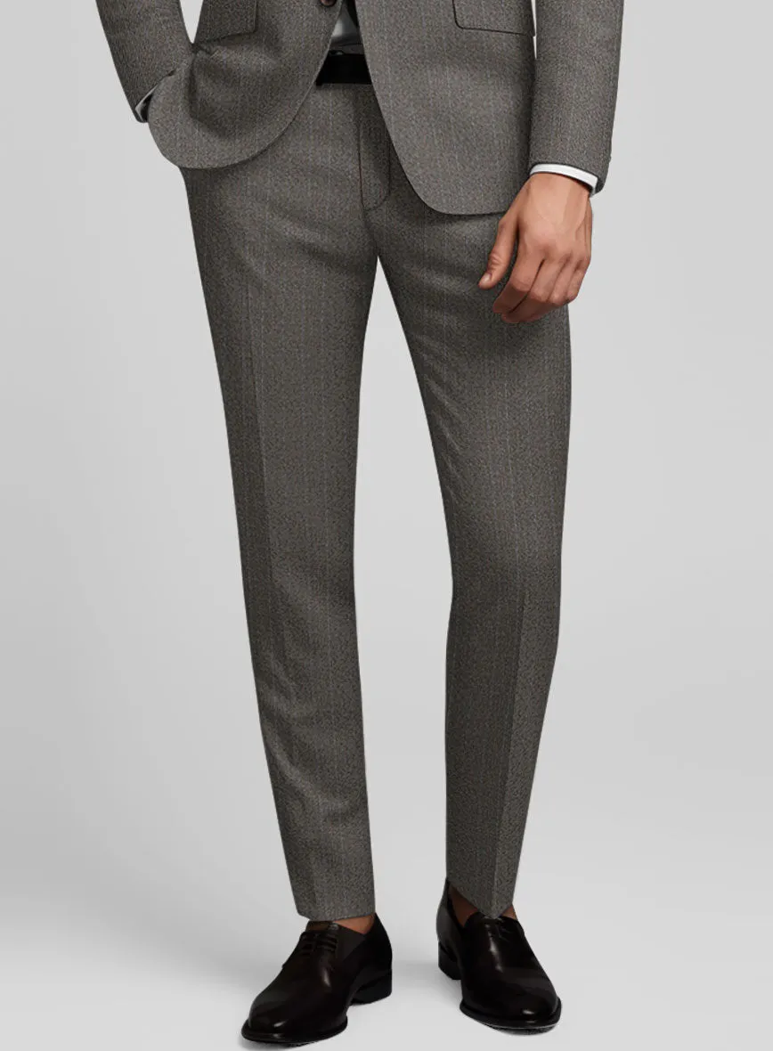 Caccioppoli Dapper Dandy Tafa Brown Wool Suit