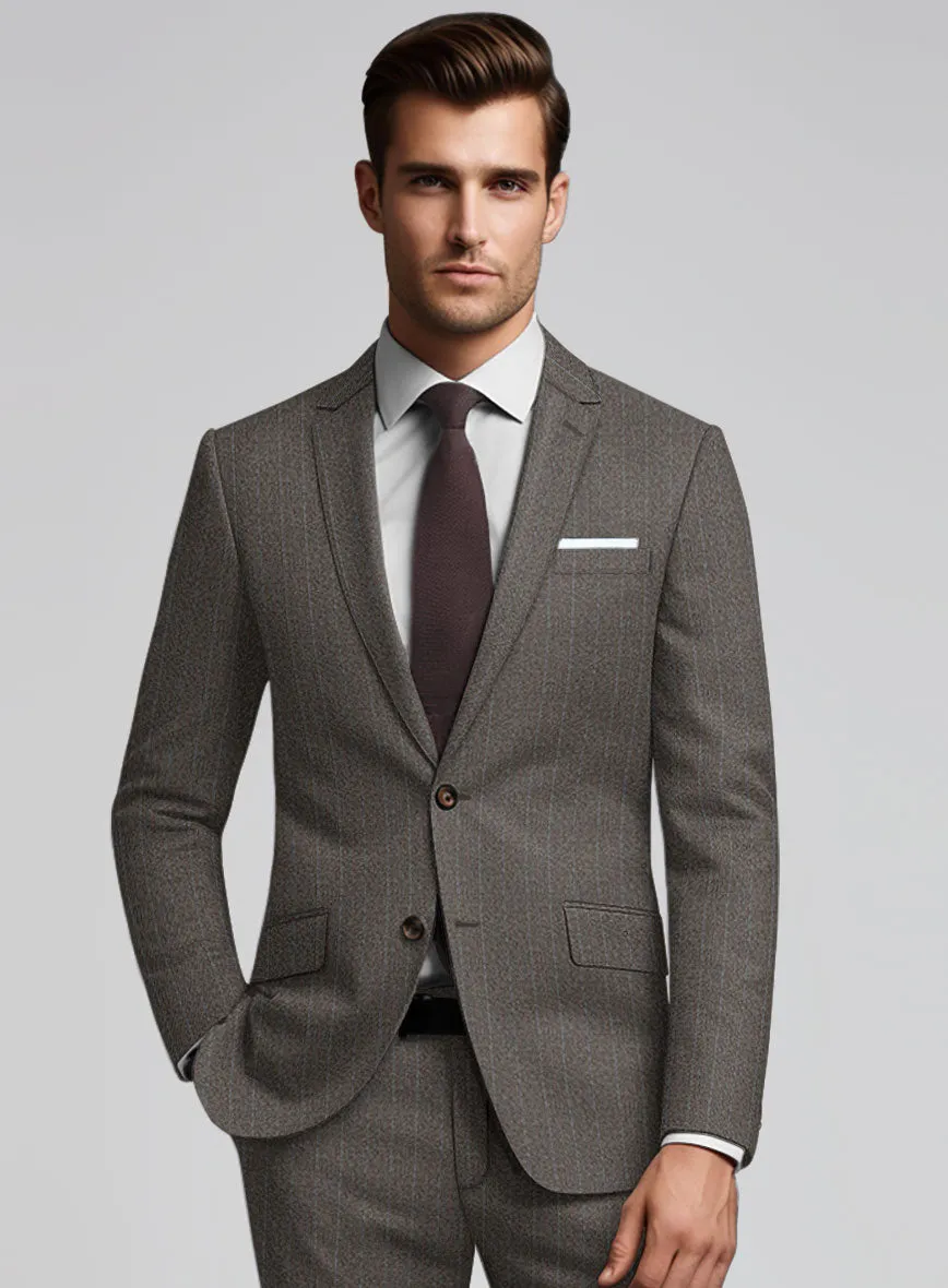 Caccioppoli Dapper Dandy Tafa Brown Wool Suit