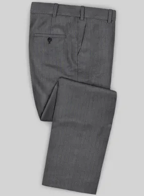 Caccioppoli Sun Dream Cisko Gray Wool Silk Pants