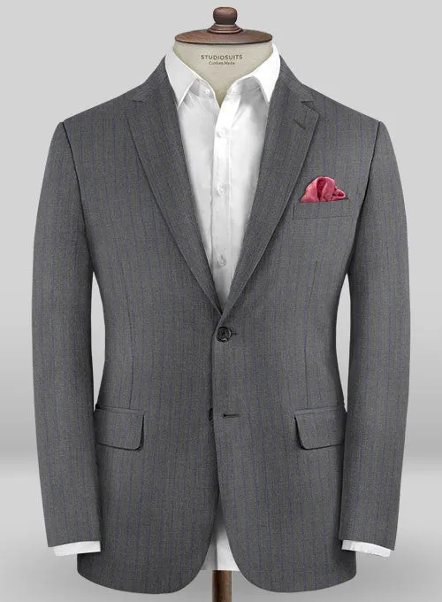 Caccioppoli Sun Dream Cisko Gray Wool Silk Suit
