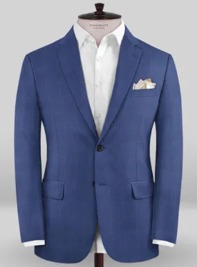 Caccioppoli Sun Dream Serari Blue Wool Silk Jacket