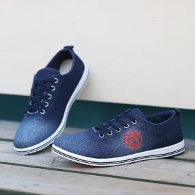 Casual Canvas Low Heeled Loafers For Men
