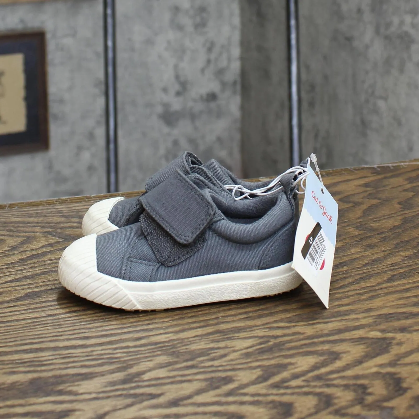 Cat & Jack Toddler Boys Ezra Canvas Sneakers 87831999 Charcoal Gray 5T
