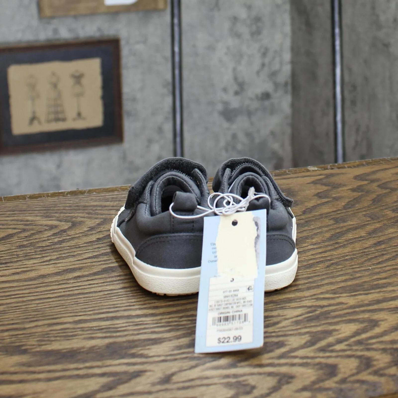 Cat & Jack Toddler Boys Ezra Canvas Sneakers 87831999 Charcoal Gray 5T