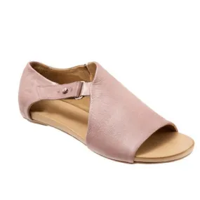 Chicvane Solid Leather Open Toe Women Flat Sandals