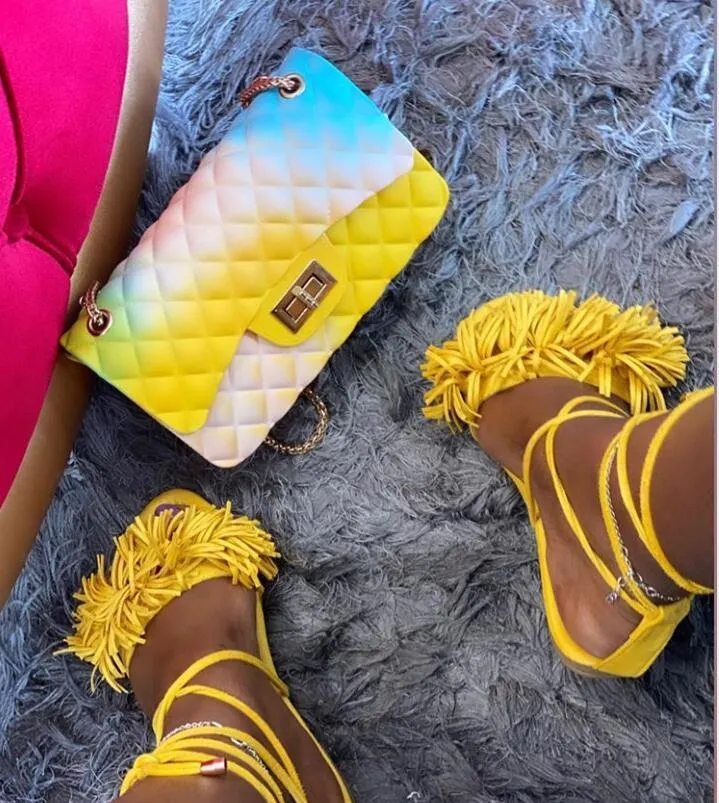 Chicvane Tassel Strappy Flat Sandals for Women