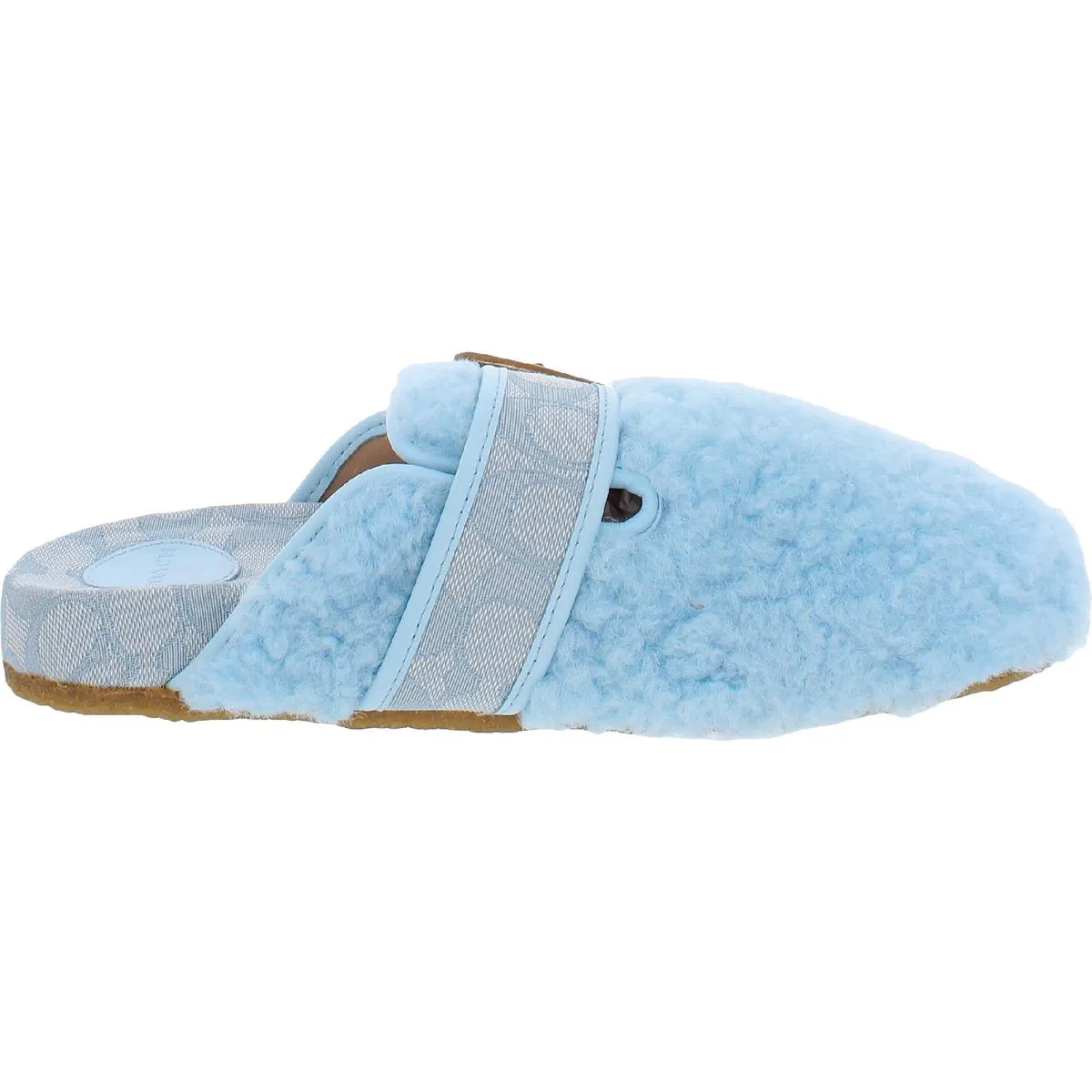 Coach Womens Shearling Clog Lamb Fur Slip On Clogs