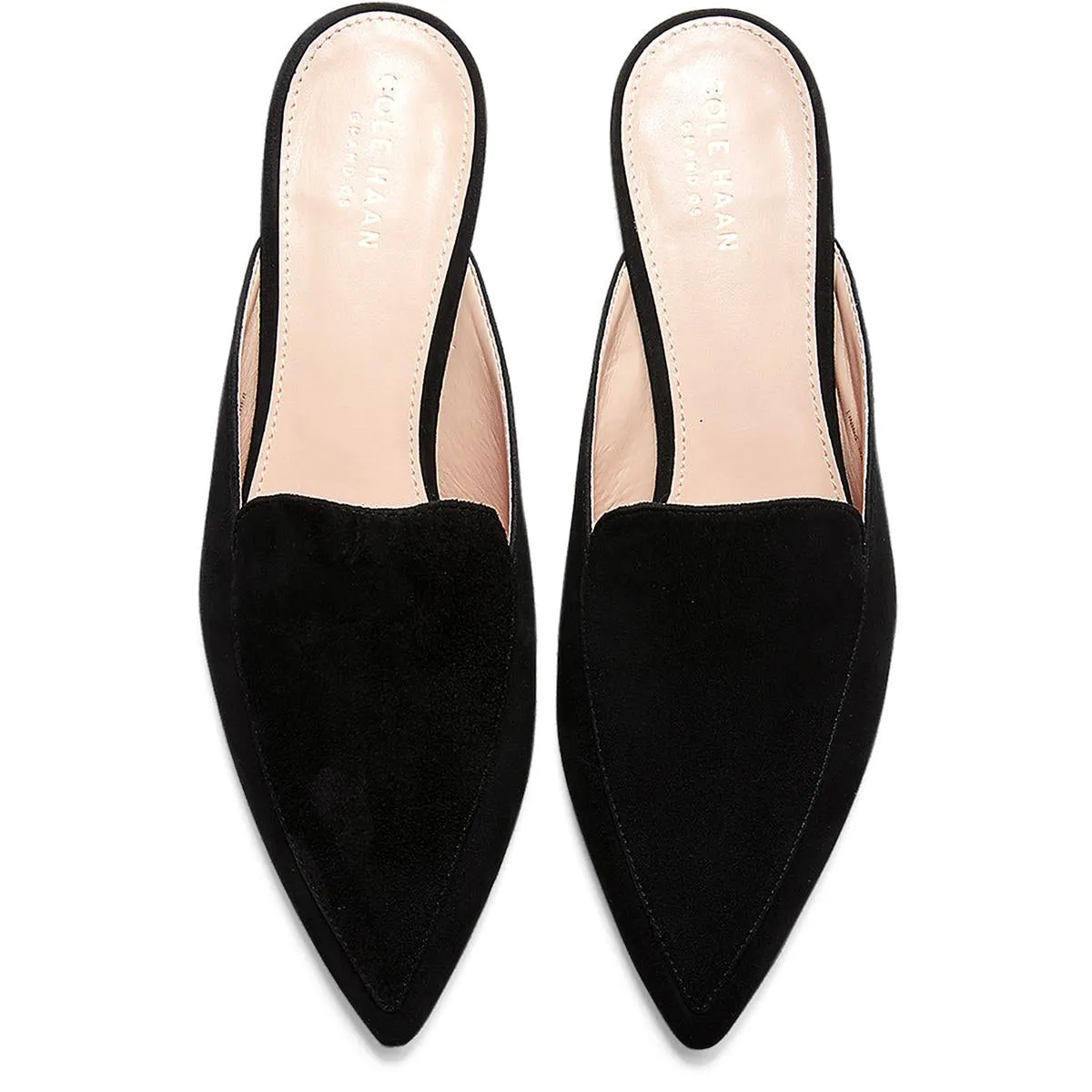 Cole Haan Womens Piper Suede Slip On Mules