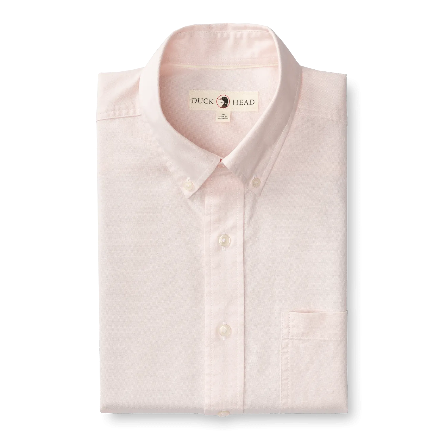 Cotton Oxford Sport Shirt- Morris Solid Pastel Pink