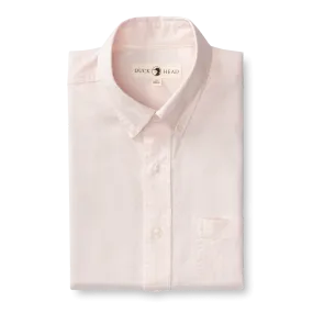 Cotton Oxford Sport Shirt- Morris Solid Pastel Pink