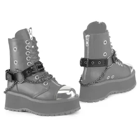 DemoniaCult DA-520 Black Faux Leather Boot Harness (Pair)