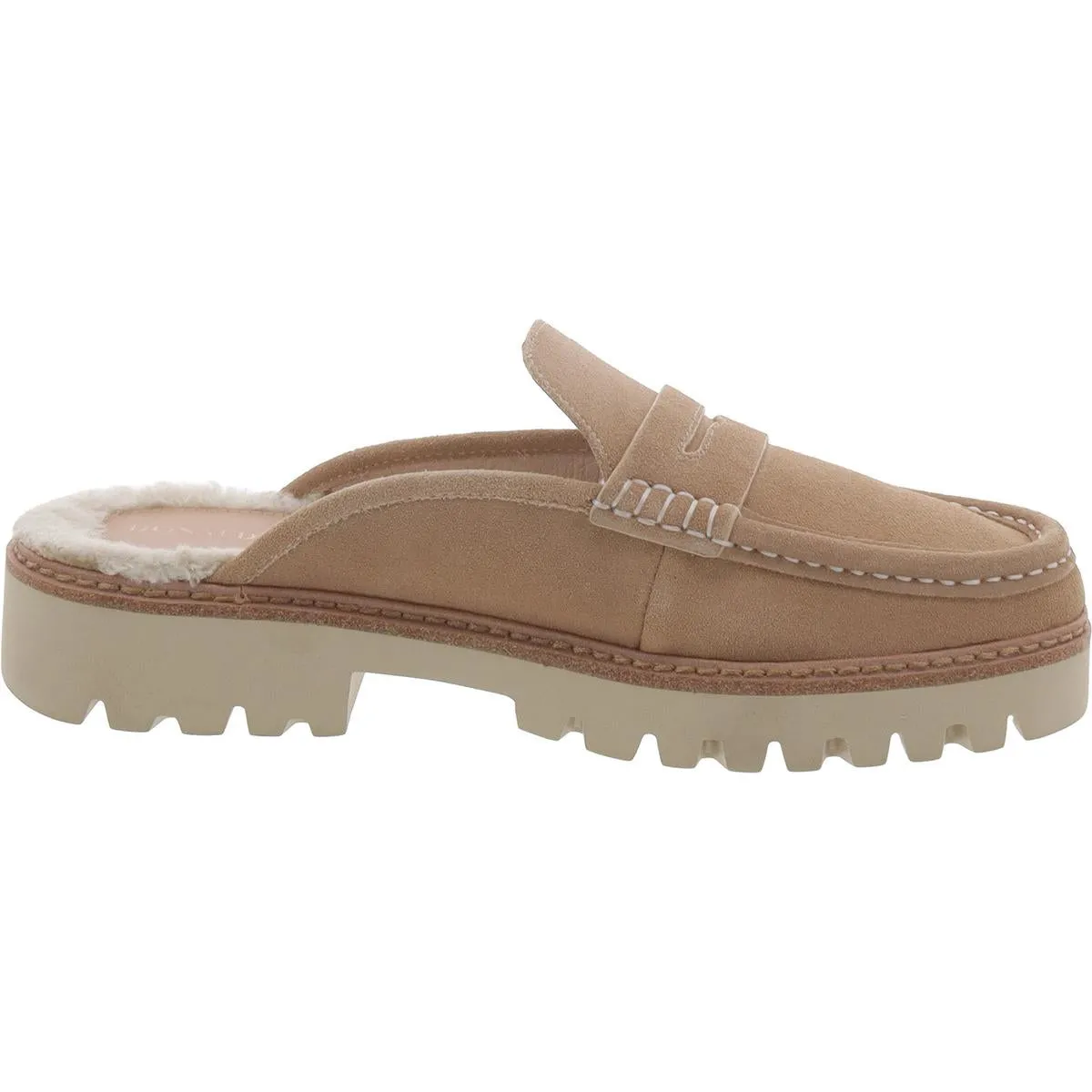 Donald J. Pliner Womens HILLIE Suede Lugged Sole Mules