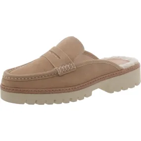 Donald J. Pliner Womens HILLIE Suede Lugged Sole Mules