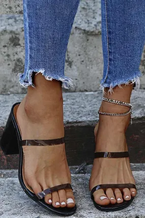 Fashion PU High Heeled Sandals