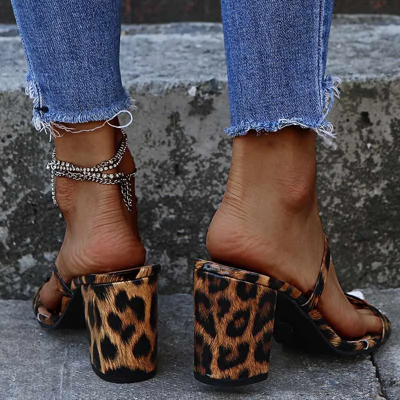 Fashion PU High Heeled Sandals