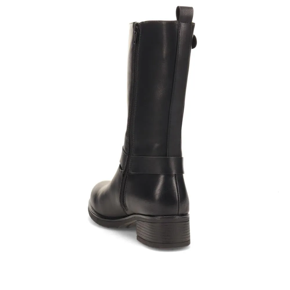 Faux-Leather Long Boots - SIN40007 / 325 989