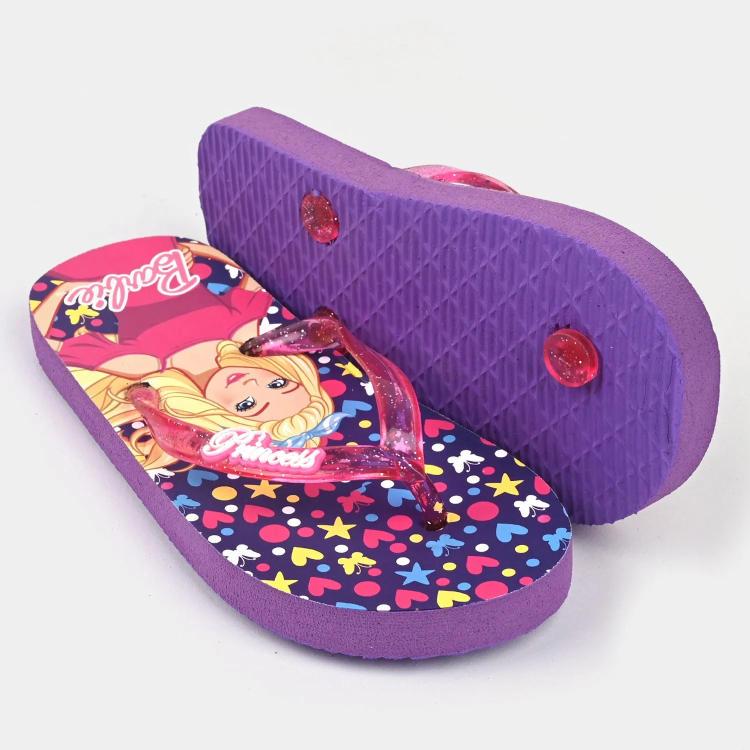 Girls Rubber Slipper AHC-056-Purple