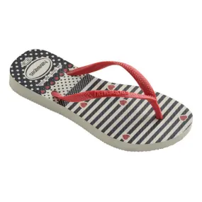 Havaianas Kids Slim Fashion Heart Flip Flops