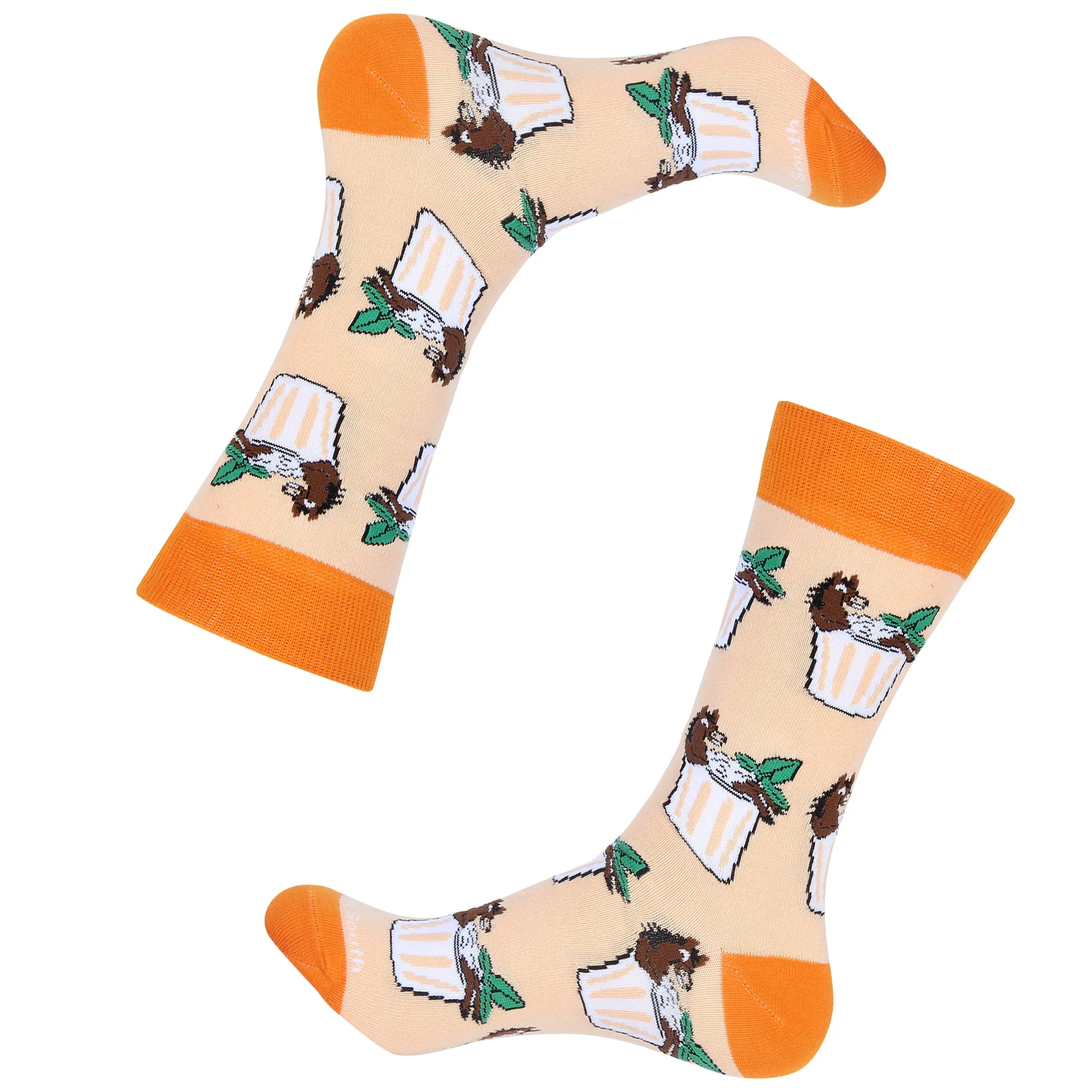 Horse Sitting in Mint Julep Socks