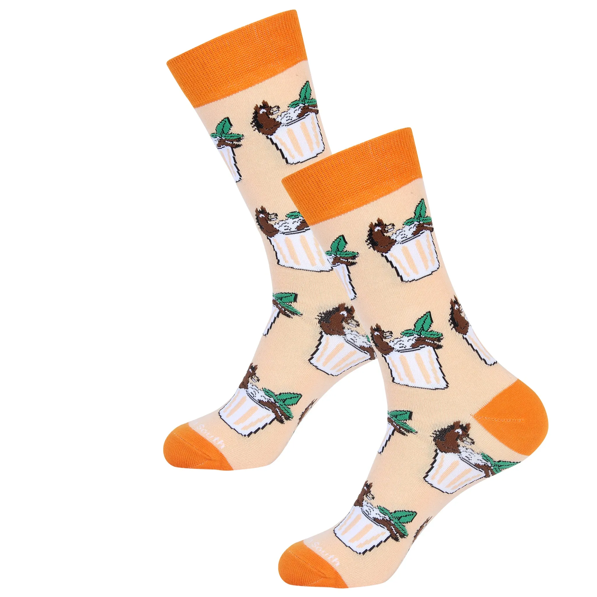 Horse Sitting in Mint Julep Socks