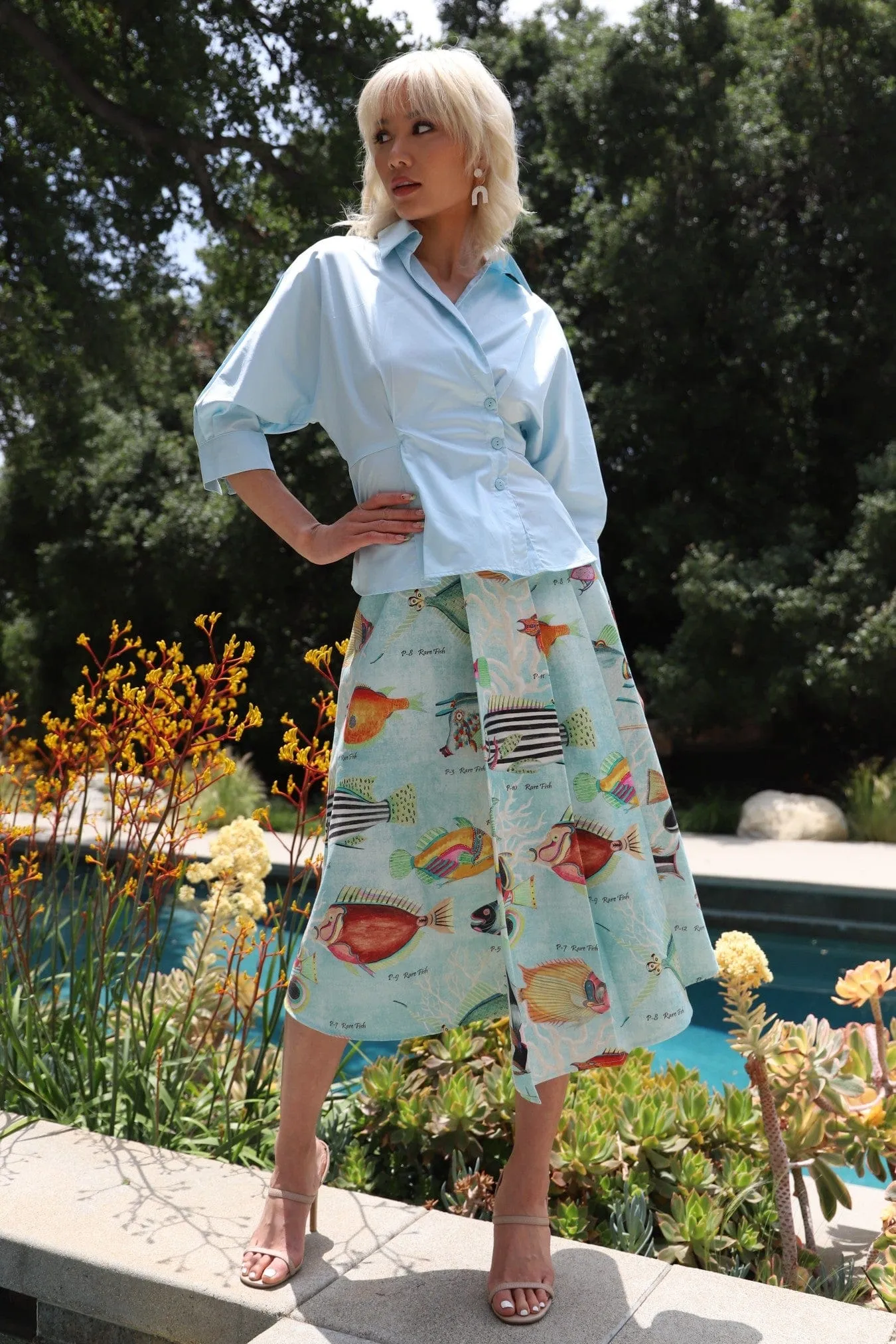 Jovi Midi Skirt - Fin and Tonic