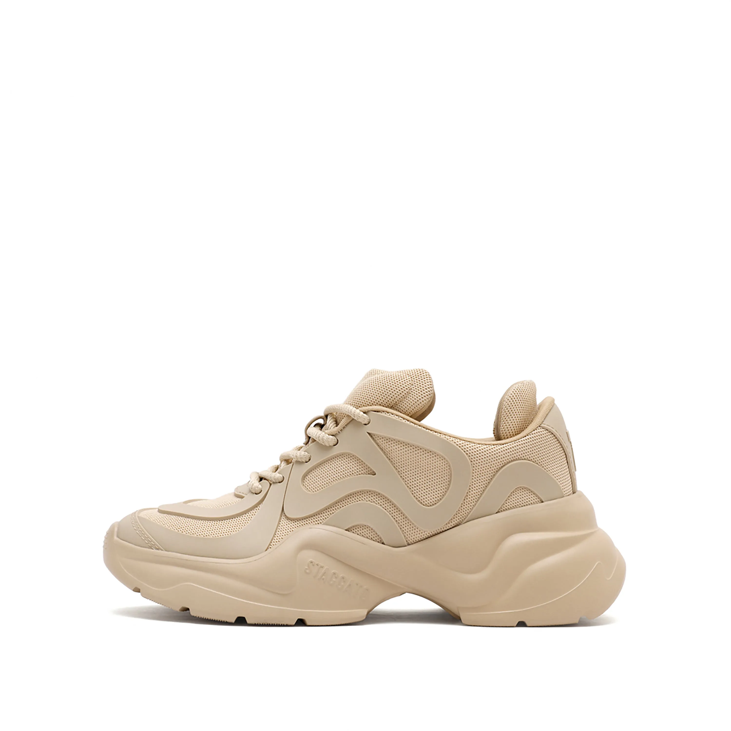 Khaki Brown Wide Fit ST Chunky Sneakers