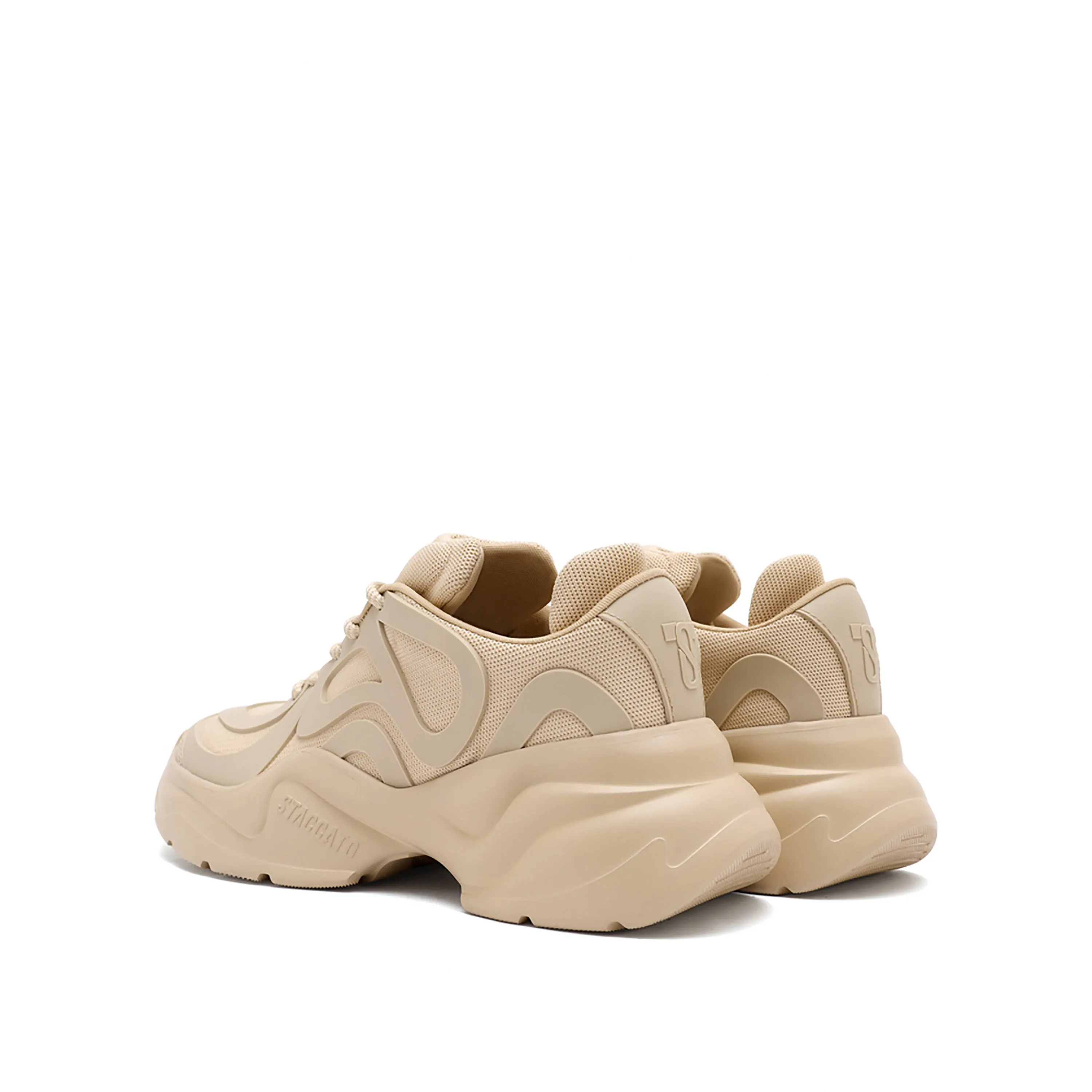 Khaki Brown Wide Fit ST Chunky Sneakers