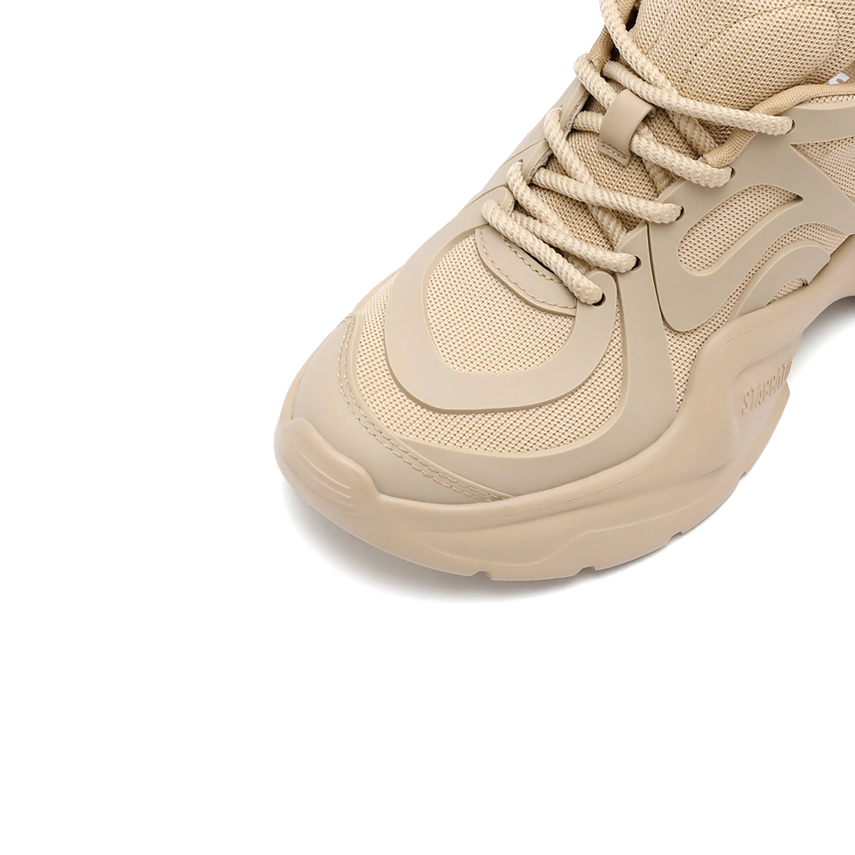 Khaki Brown Wide Fit ST Chunky Sneakers