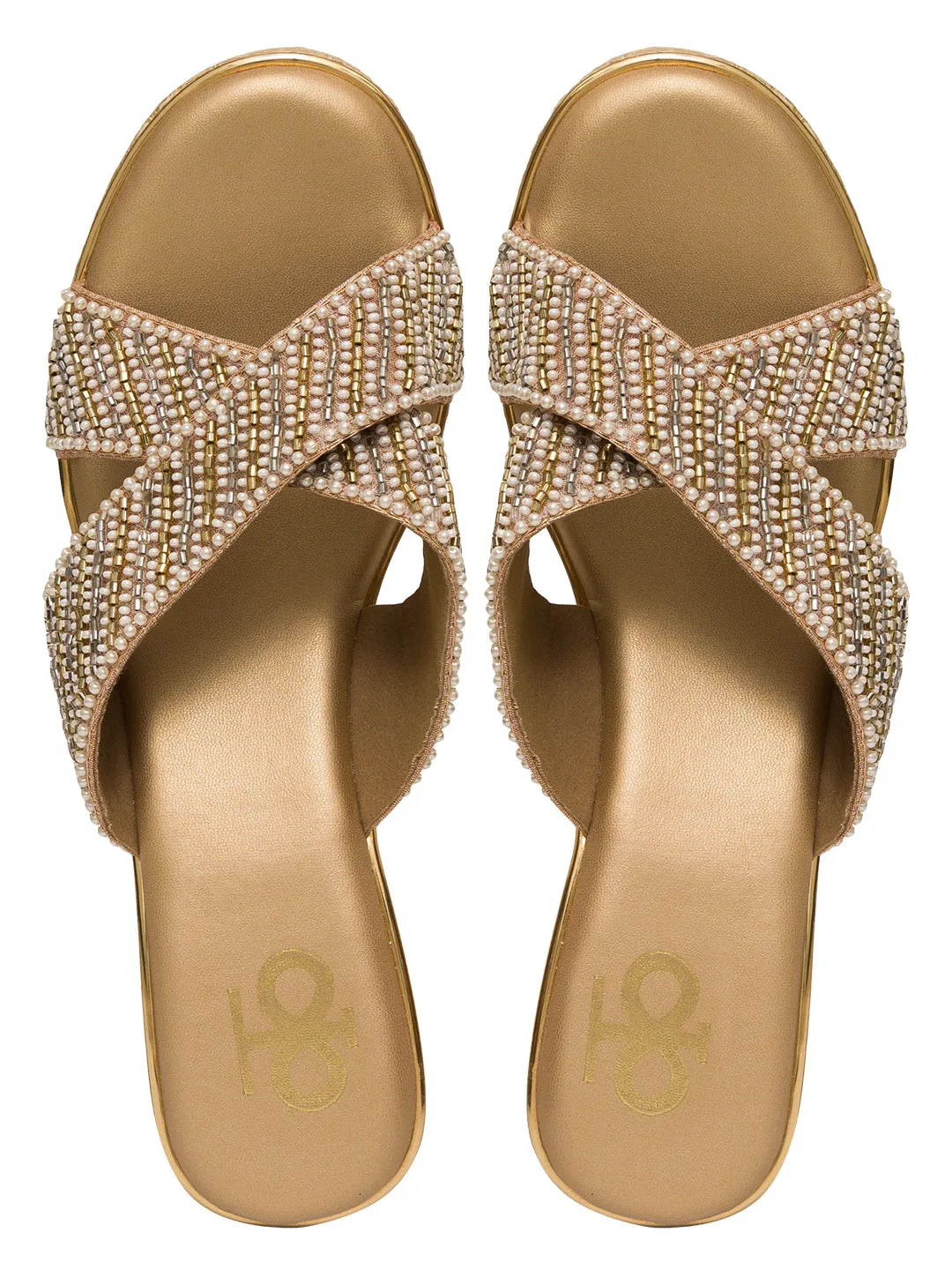 LATIKA SLIP ONS WITH BLOCK  HEELS