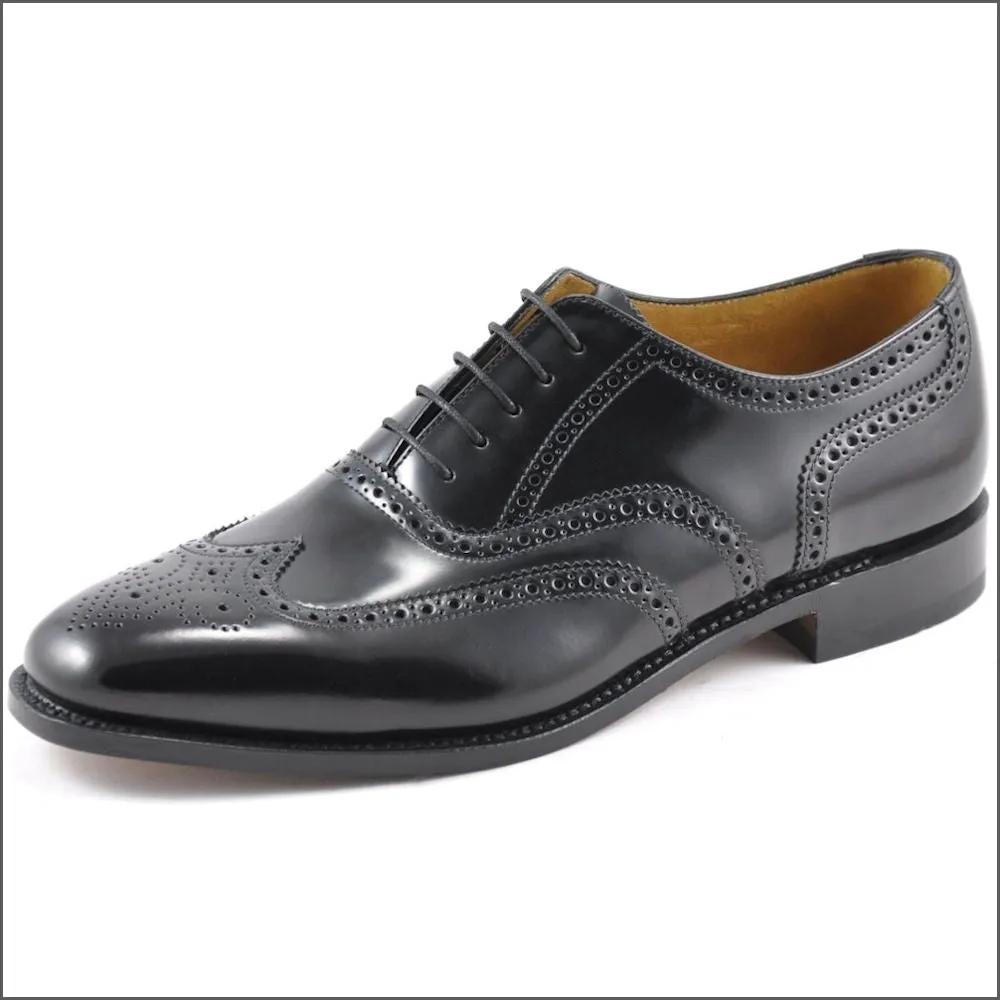 Loake 202 Black Full Brogue Shoe@