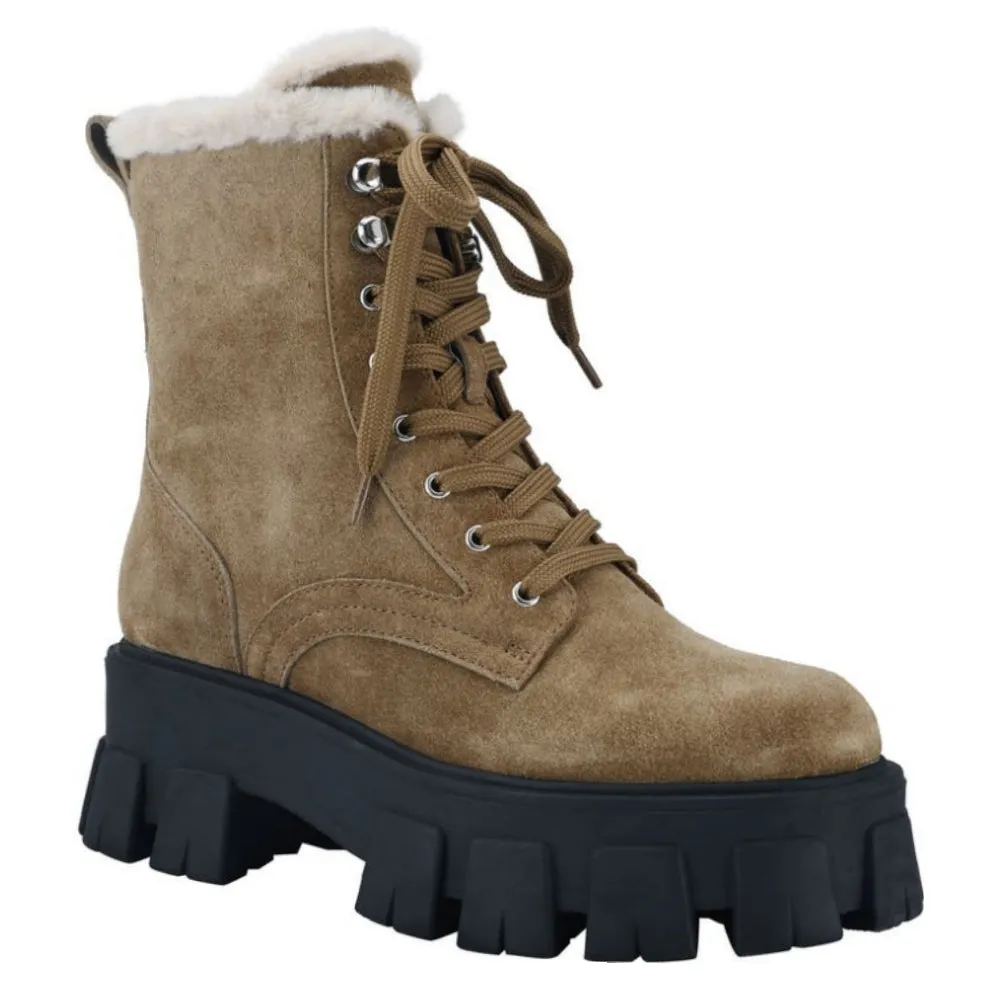 MARC FISHER Happier Lug Sole Combat Boots