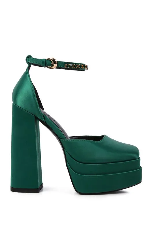 MARTINI Sky High Satin Sandals
