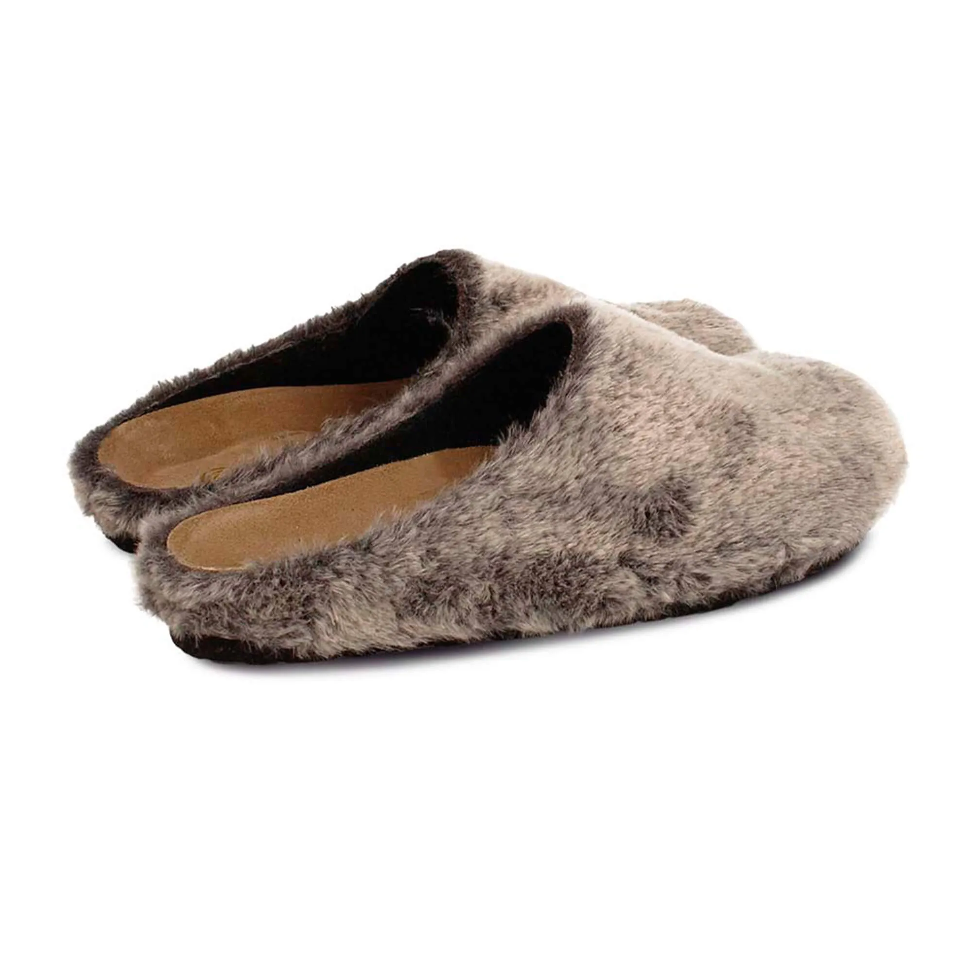 Molly Fur Gray Slip On