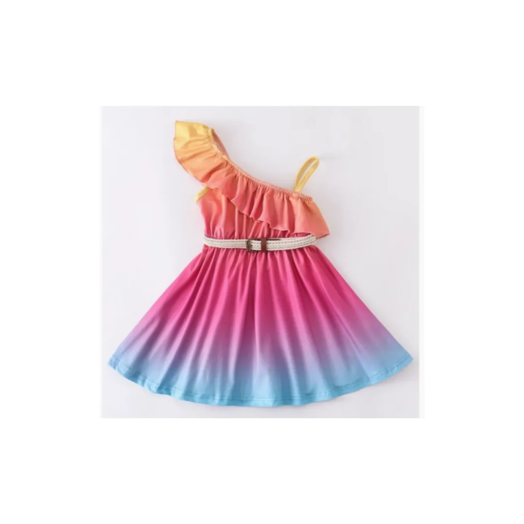 Mommy and Me Halo Rainbow Dresses
