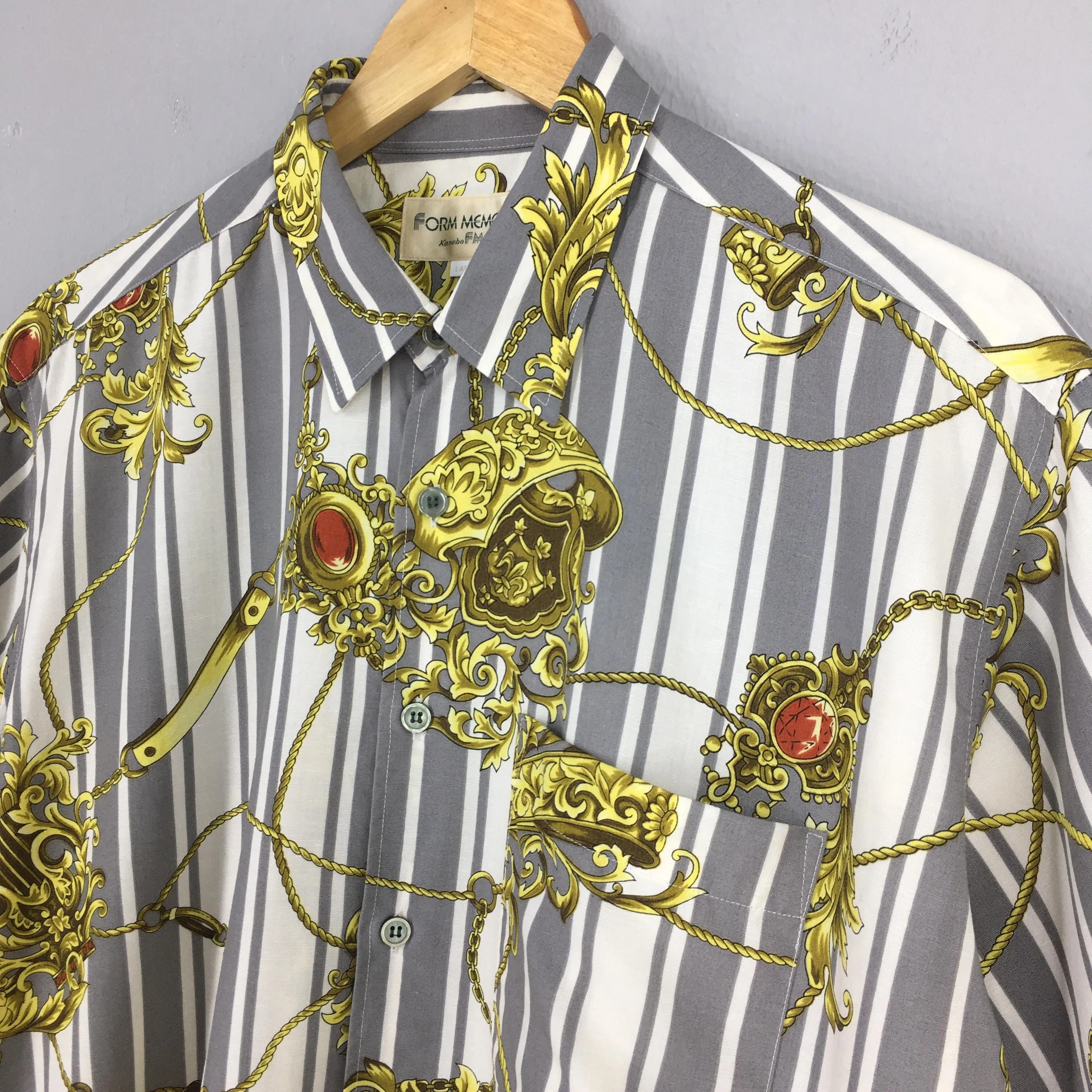 Novelty Baroque Rayon Shirt Large