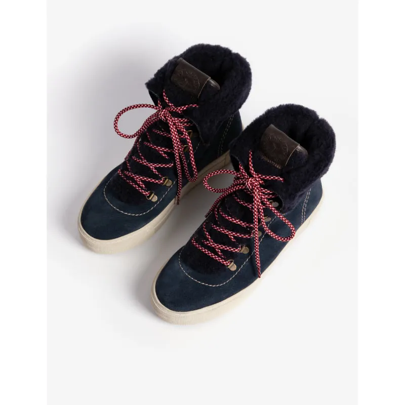 Penelope Chilvers Phoenix Wool Lined Suede Ladies Boot - Slate